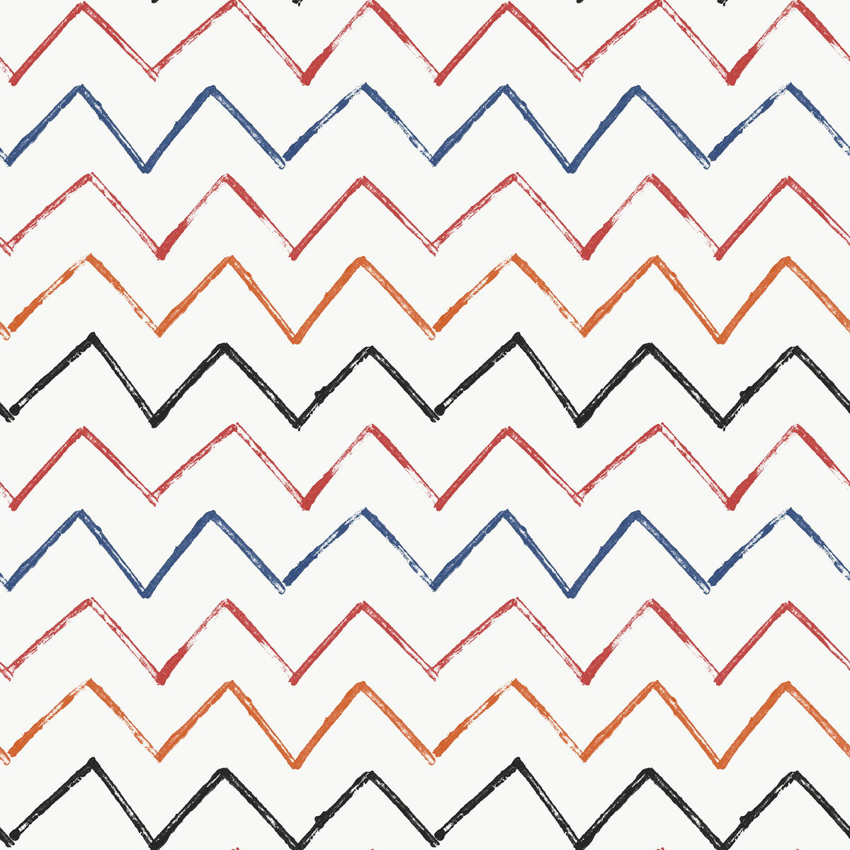 Zig Zag Wallpaper in Red color - pattern number G78604 - by Galerie in the Kids and Teens collection