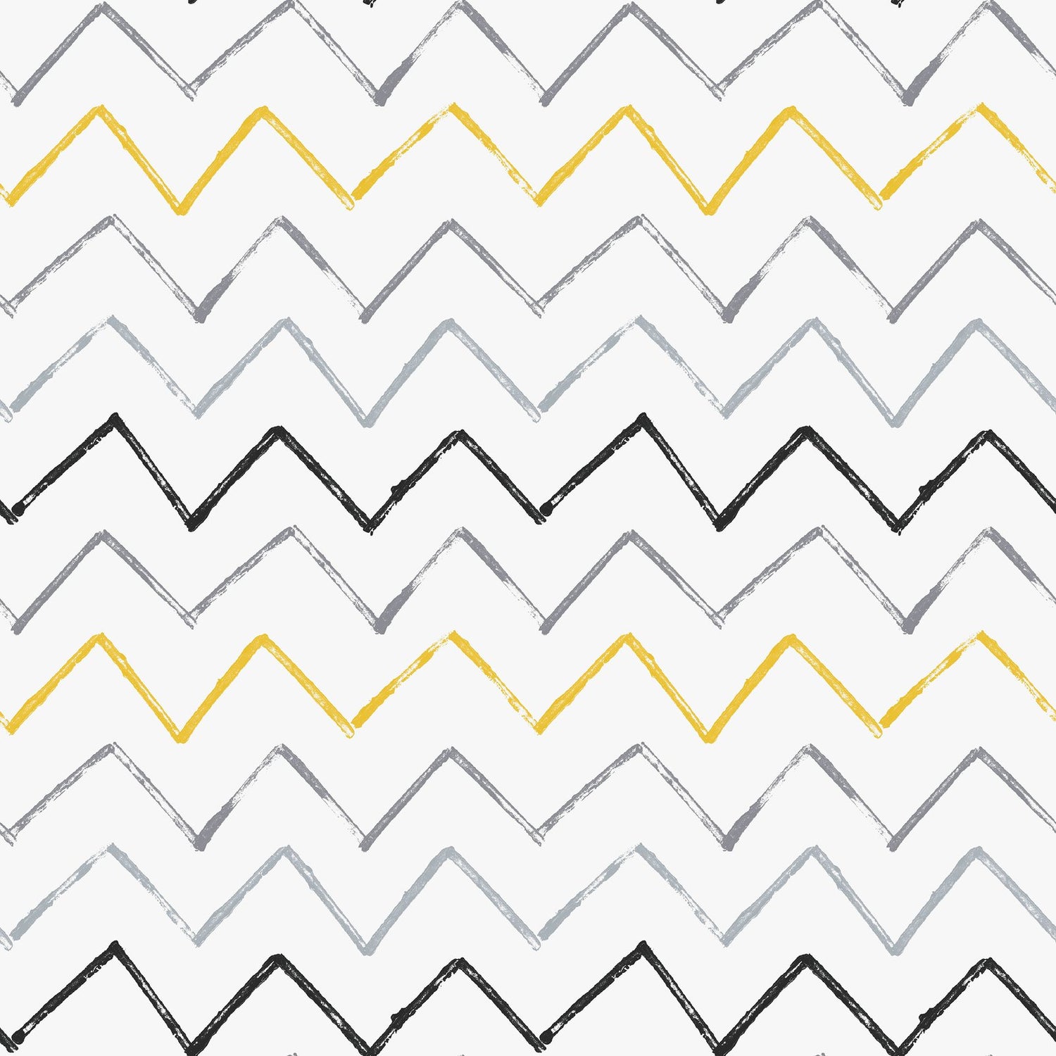 Zig Zag Wallpaper in Yellow color - pattern number G78605 - by Galerie in the Kids and Teens collection