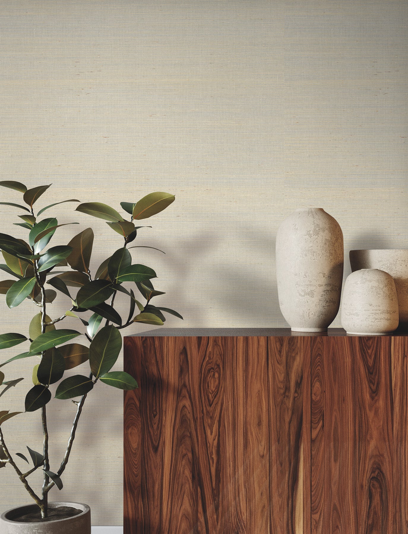 Glistening Sisal wallpaper in whitening color - pattern number GRL88350 - by Ronald Redding in the Natural Palette Resource collection