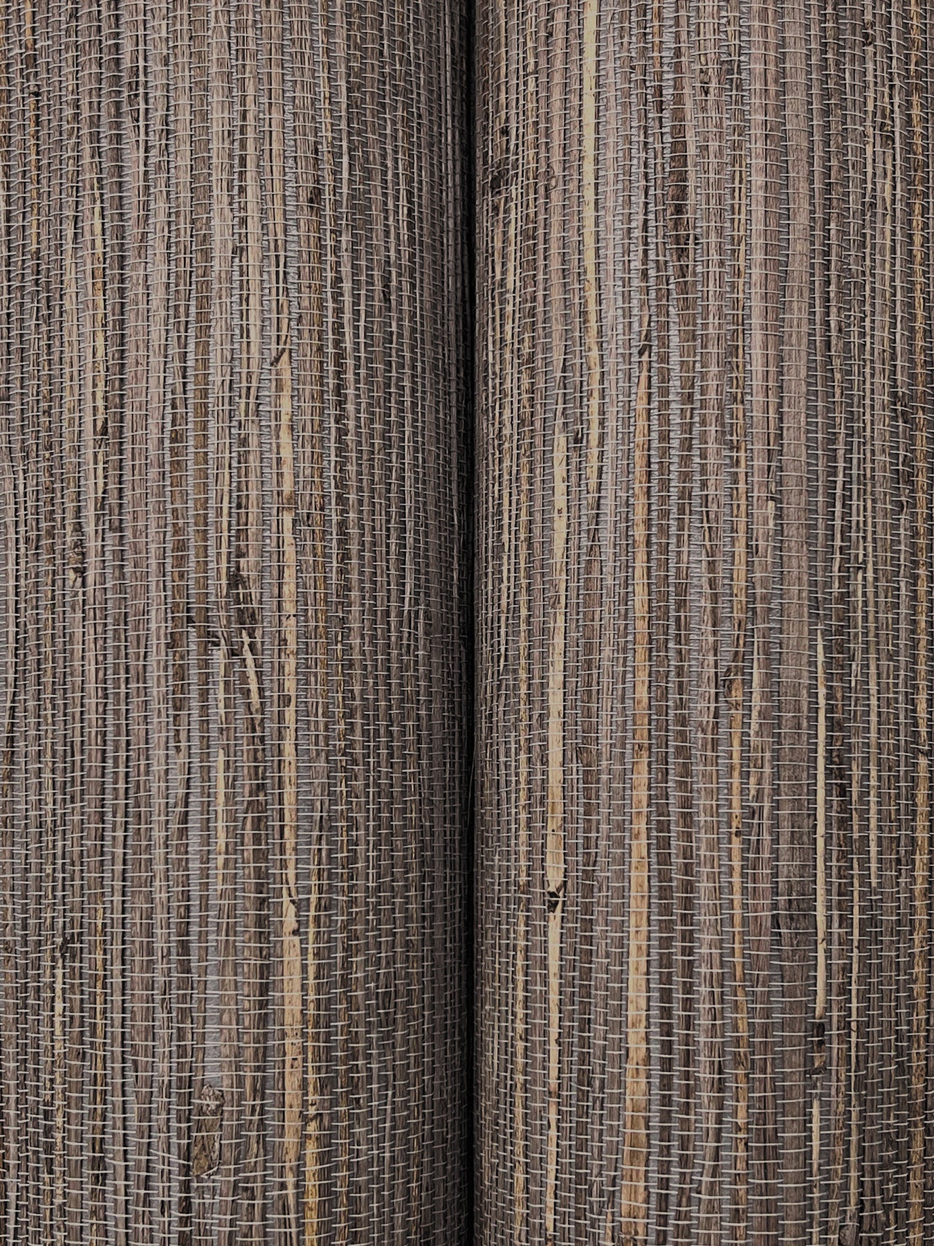 Multicolored Hemp wallpaper in eggplant color - pattern number GRL88377 - by Ronald Redding in the Natural Palette Resource collection
