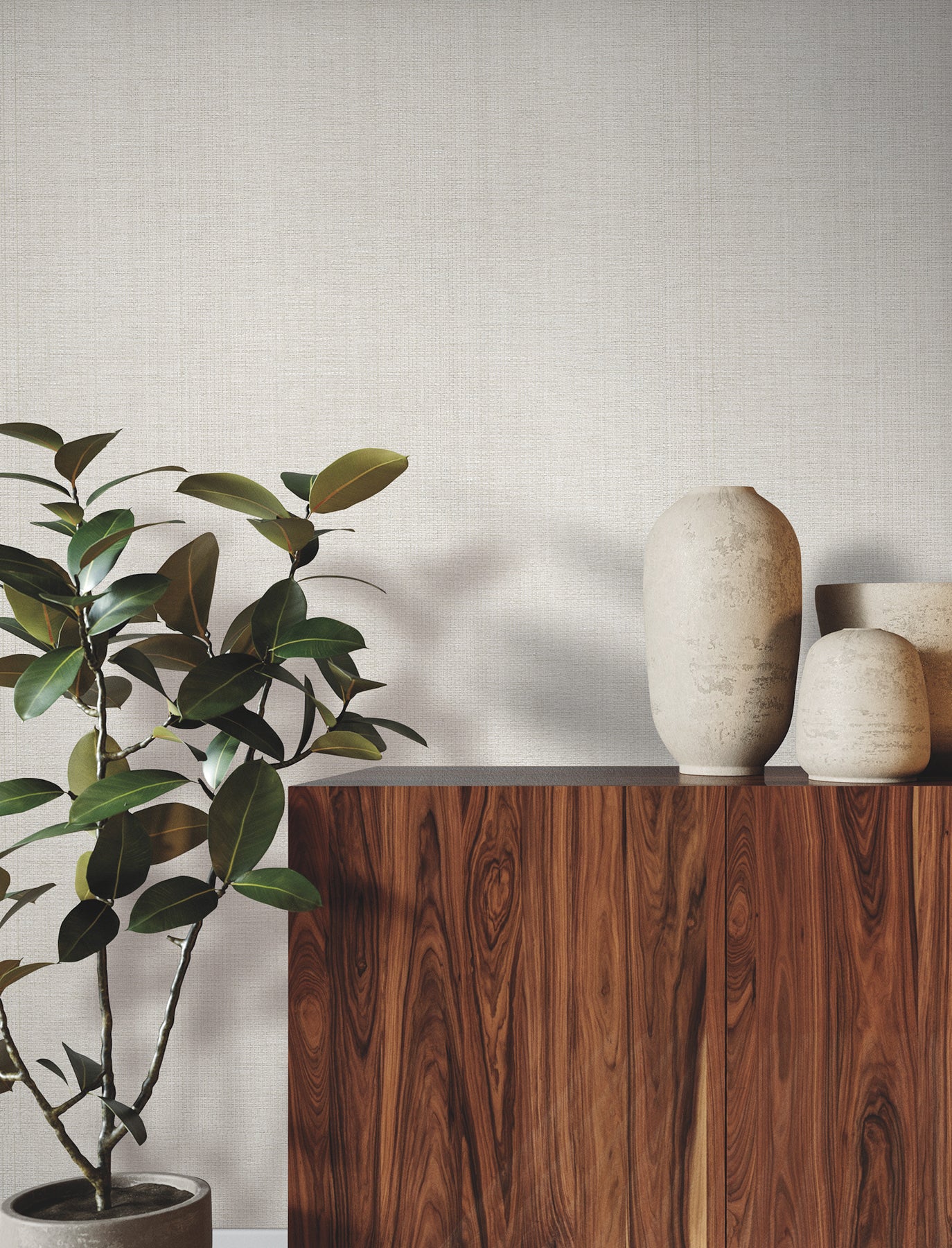 Airy Paperweave wallpaper in silver gray color - pattern number GRL88399 - by Ronald Redding in the Natural Palette Resource collection