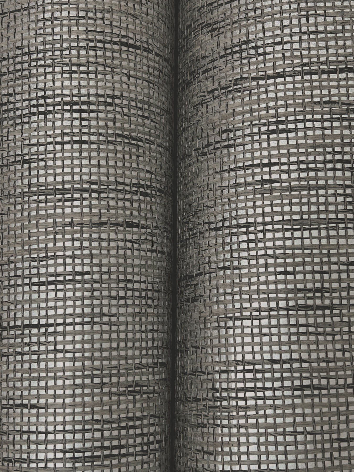 Twist Paperweave wallpaper in black gray color - pattern number GRL88400 - by Ronald Redding in the Natural Palette Resource collection