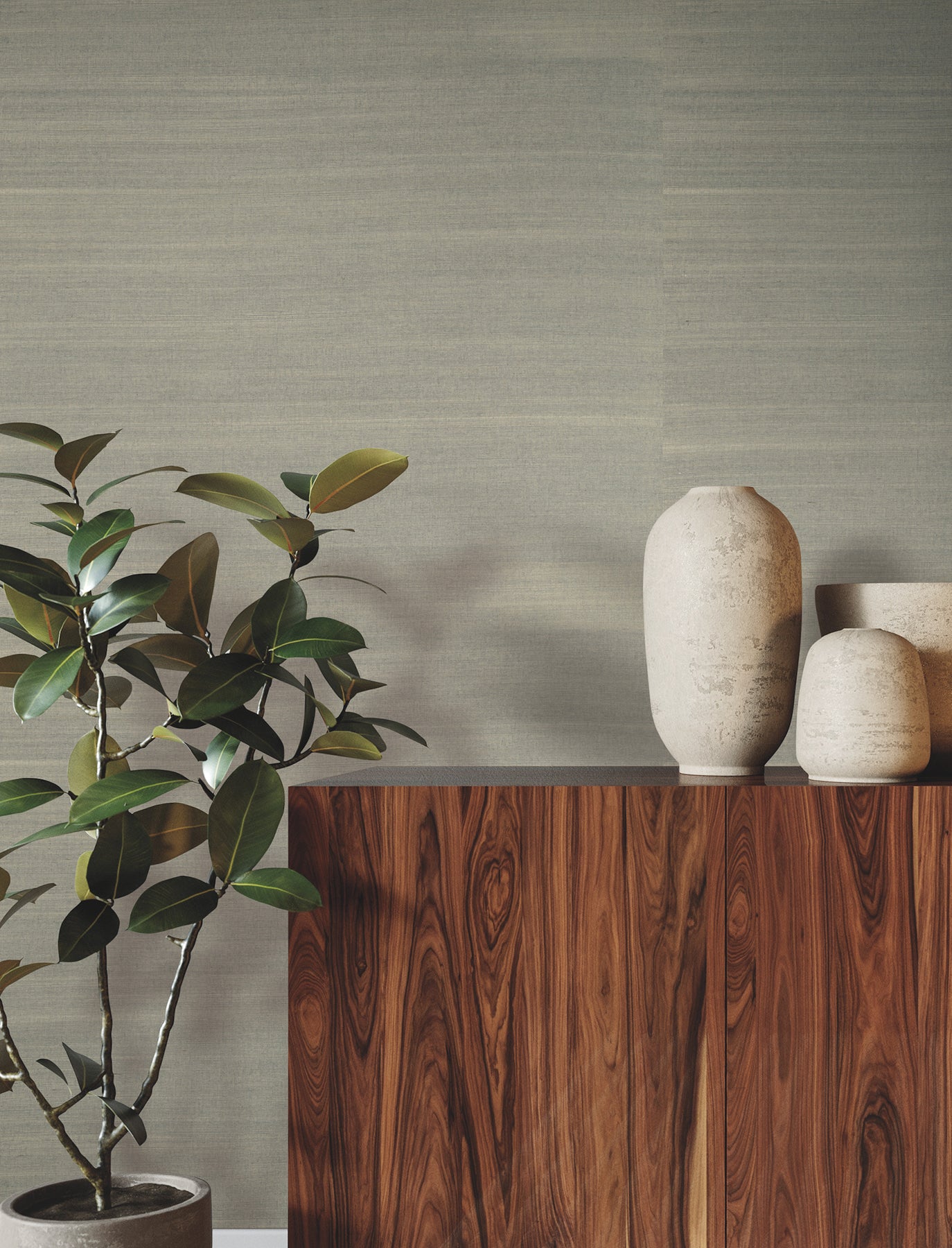 Aurora Sisal wallpaper in sea mist color - pattern number GRL88406 - by Ronald Redding in the Natural Palette Resource collection