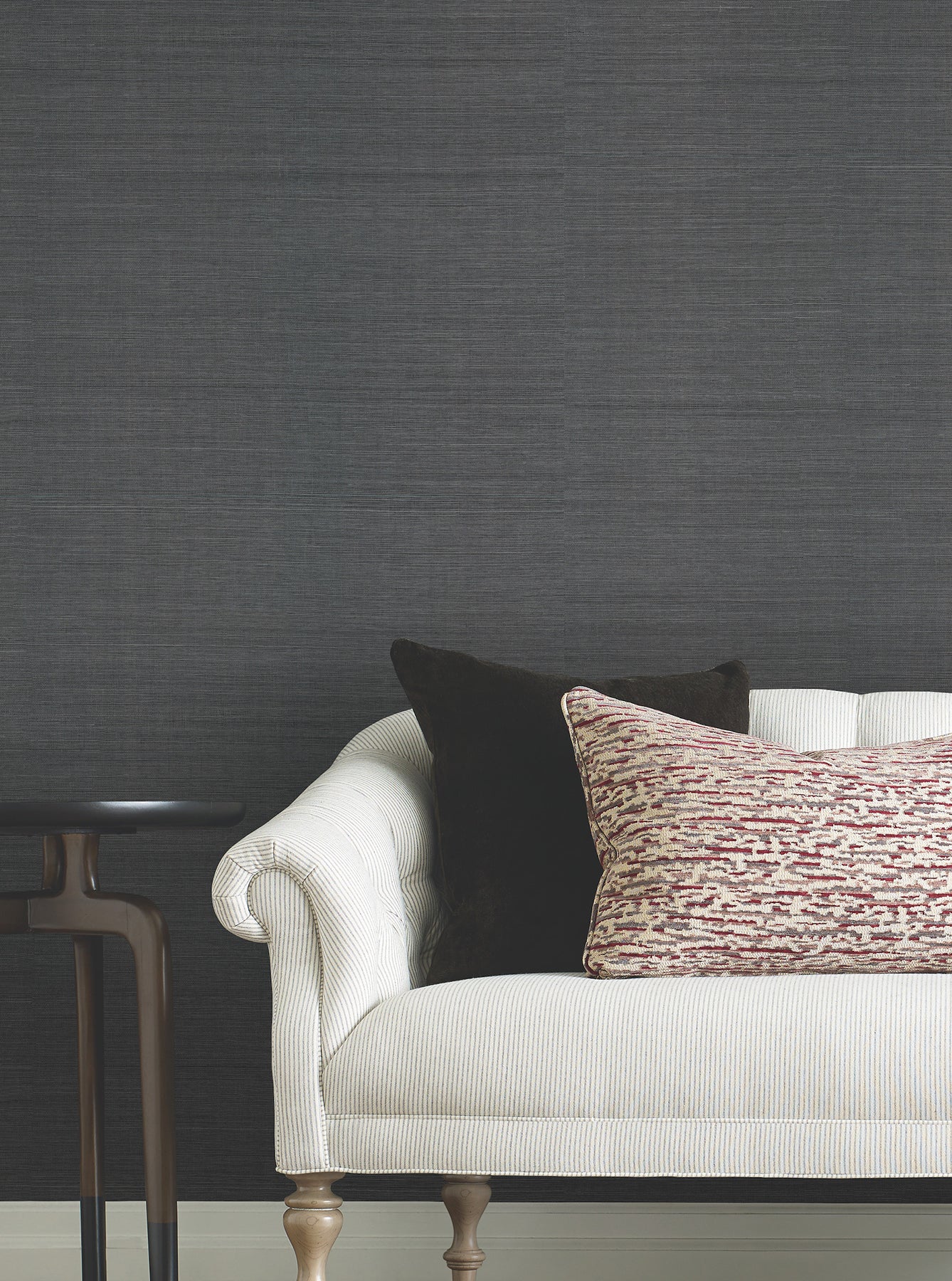 Maguey Sisal wallpaper in charcoal color - pattern number GRL88410 - by Ronald Redding in the Natural Palette Resource collection