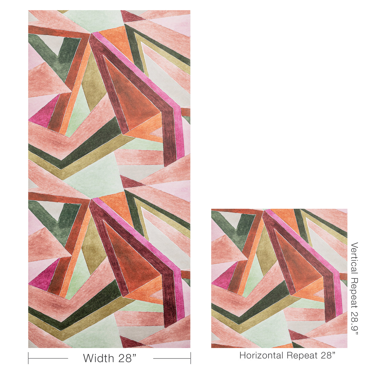 Roulade Wallpaper in Rose/Leaf color - pattern number GWP-3727.73.0 - by Lee Jofa Modern in the Rhapsody collection