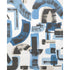 Bleecker Paper wallpaper in capri navy color - pattern number GWP-3738.155.0 - by Lee Jofa Modern in the Soho Wallcovering collection