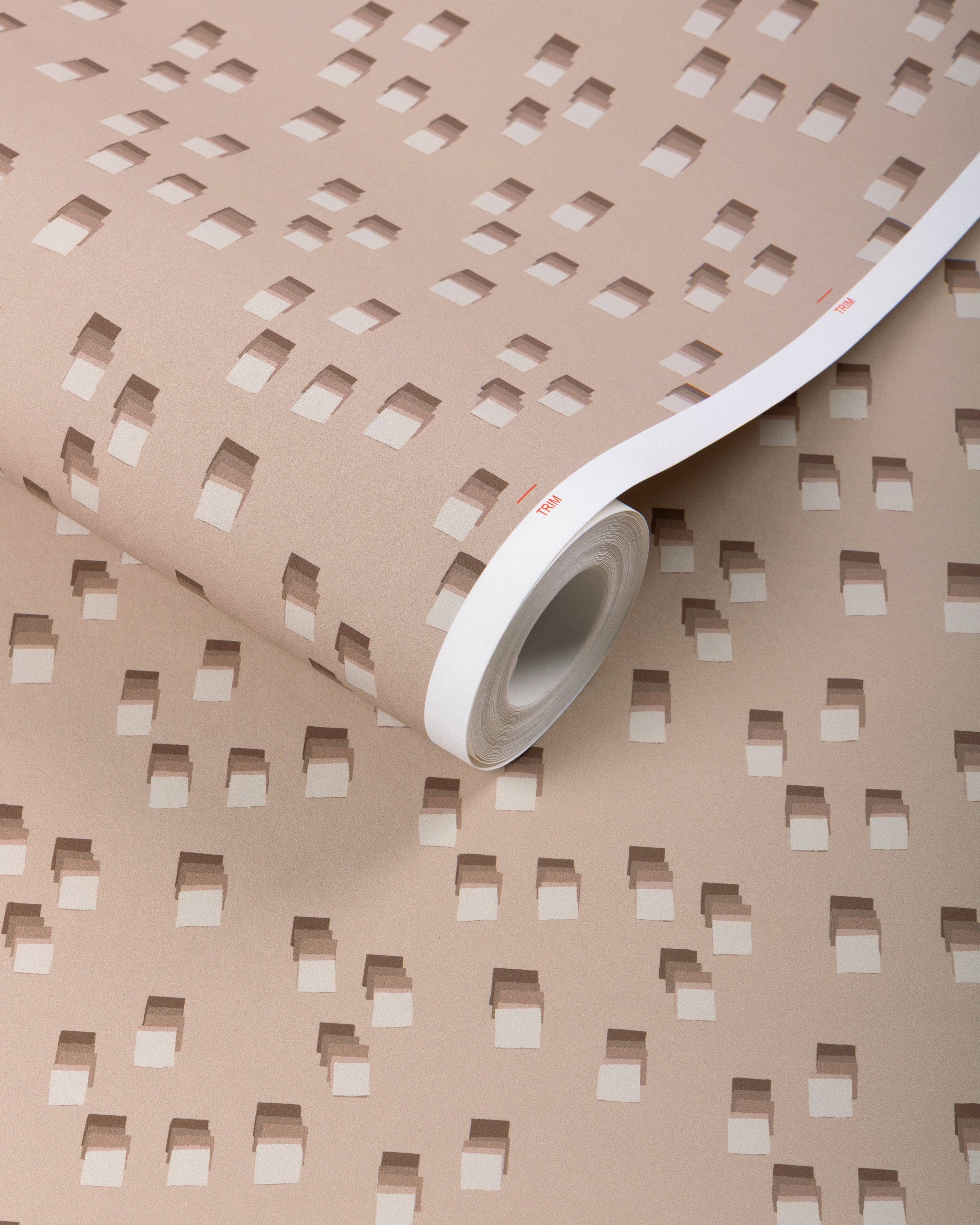 Signal Wallpaper in Terra color - pattern number GWP-3740.1624.0 - by Lee Jofa Modern in the Kelly Wearstler Transit collection