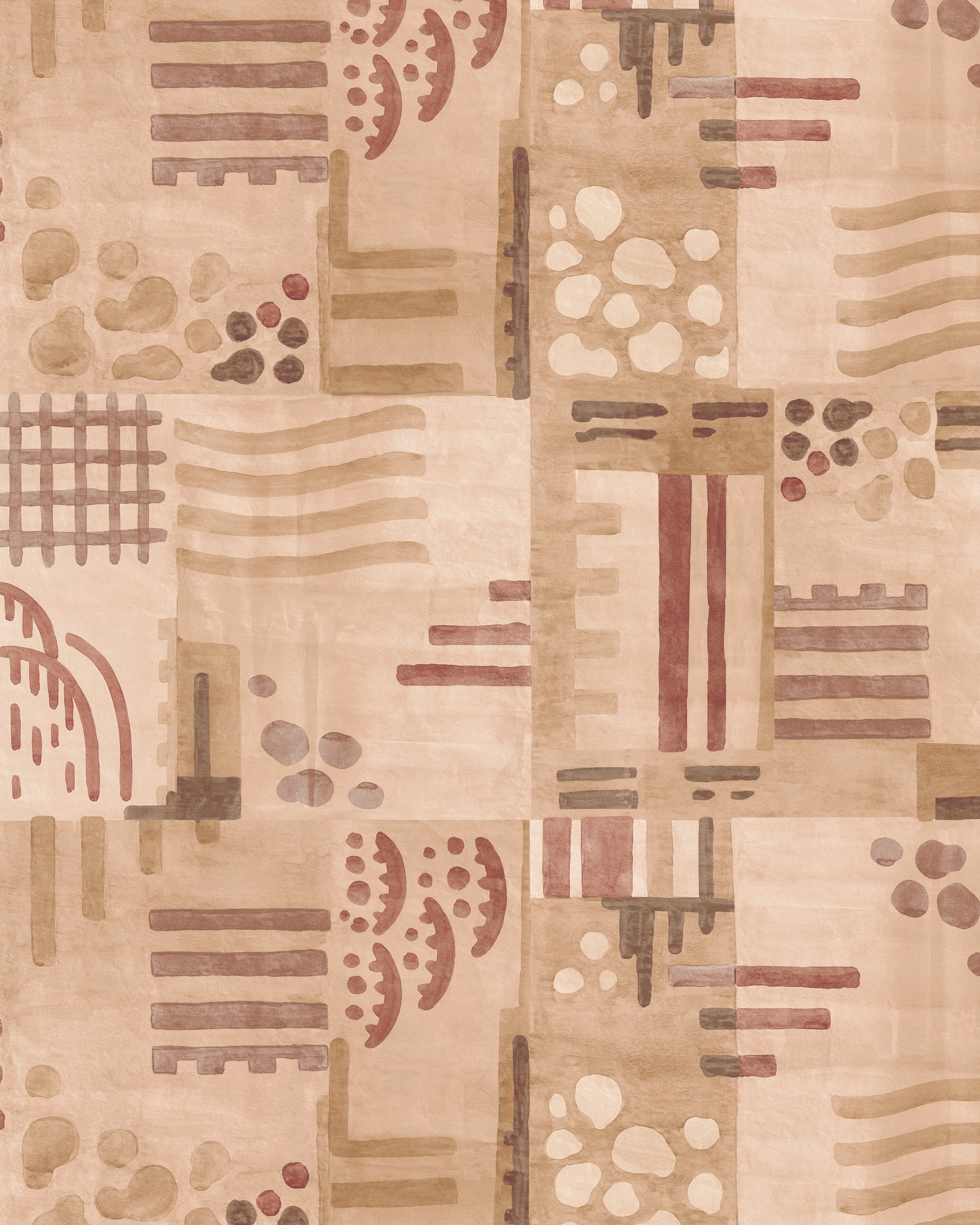 Veda Wallpaper in clay color - pattern number GWP-3753.424.0 - by Lee Jofa Modern in the Kelly Wearstler Tela collection