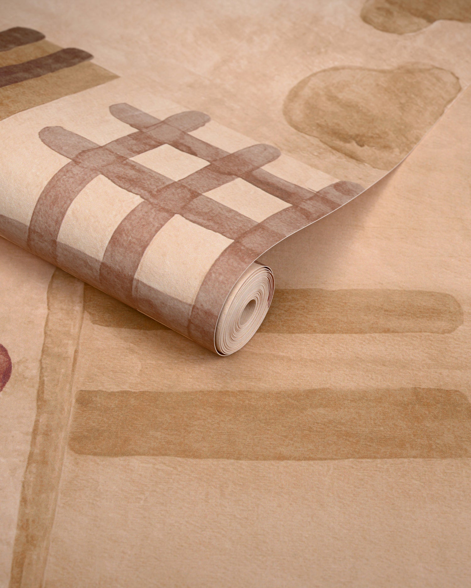 Veda Wallpaper in clay color - pattern number GWP-3753.424.0 - by Lee Jofa Modern in the Kelly Wearstler Tela collection