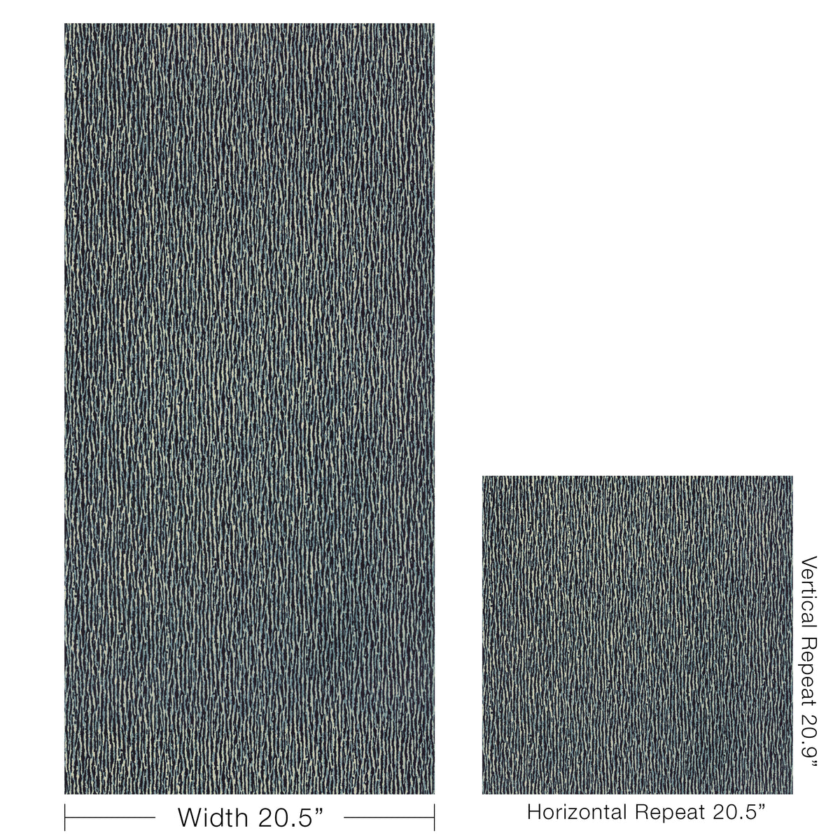 Maia Flock Wallpaper in Sapphire color - pattern number GWP-3768.505.0 - by Lee Jofa in the Calista collection
