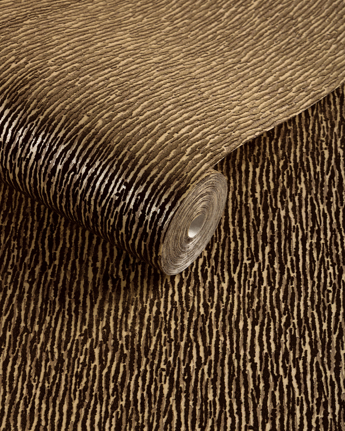 Maia Flock Wallpaper in Tiger Eye color - pattern number GWP-3768.66.0 - by Lee Jofa in the Calista collection