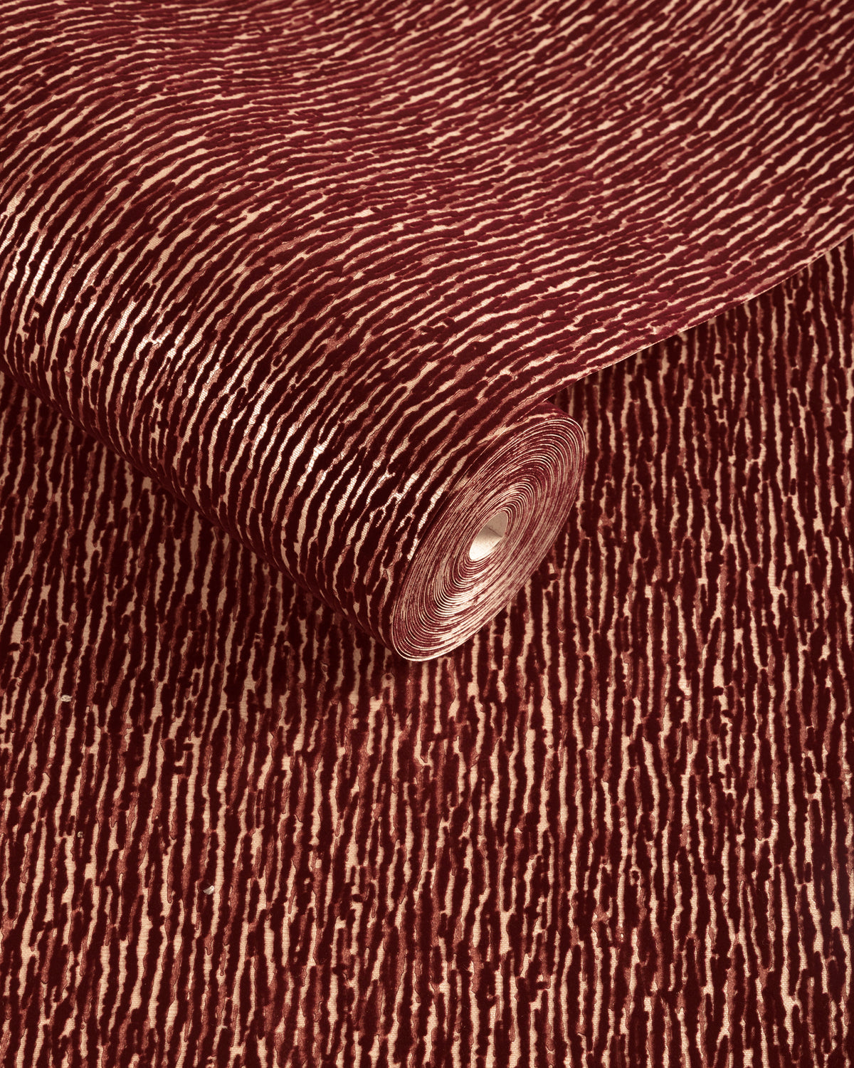 Maia Flock Wallpaper in Garnet color - pattern number GWP-3768.919.0 - by Lee Jofa in the Calista collection