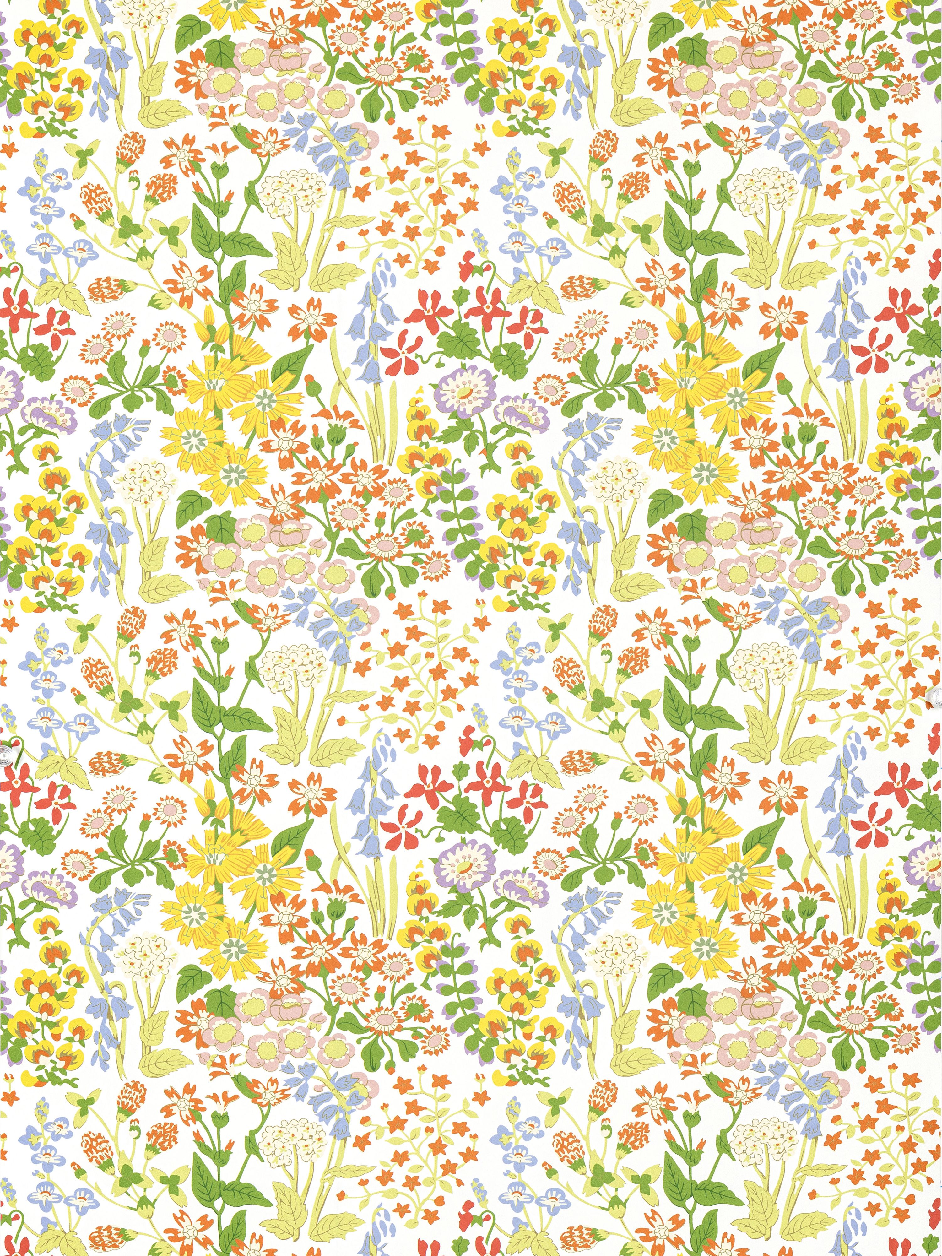 Nymph Floral wallpaper in springtime color - pattern number GW 0001WP88586 - by Scalamandre in the  collection