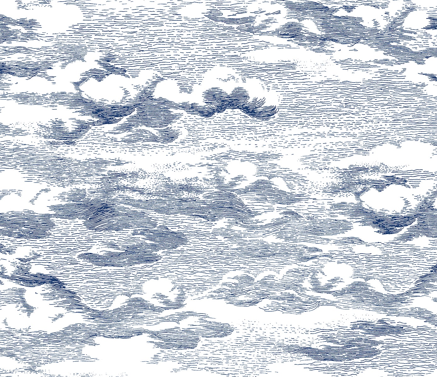 Clouds Peel and Stick wallpaper in blue color - pattern number HG11202 - by NextWall in the Peel and Stick Wallpaper by Harry and Grace 4 collection