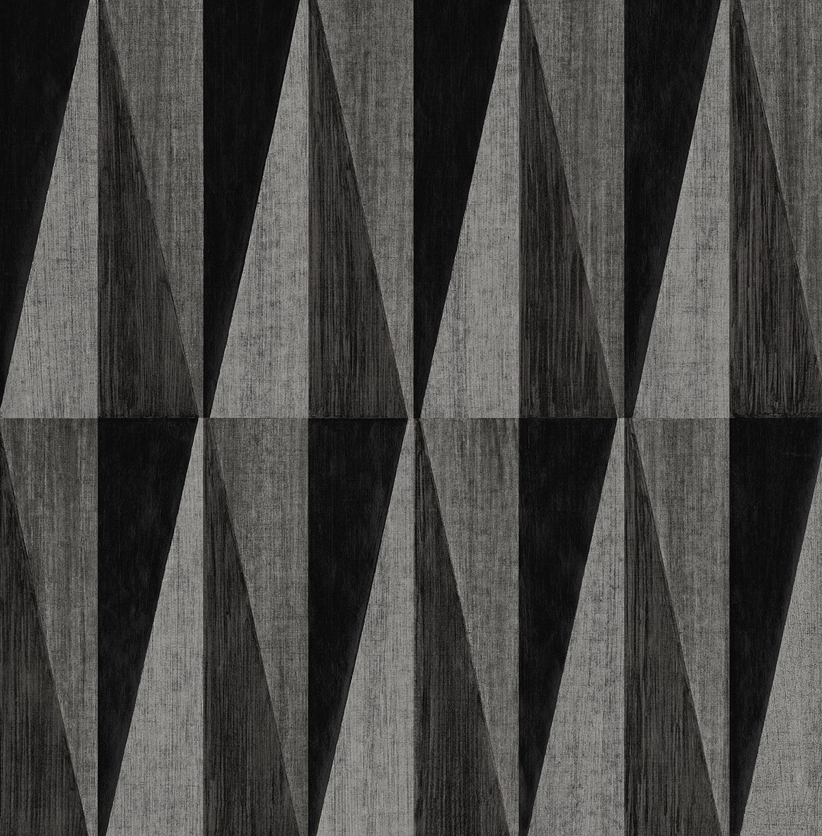Pieced Diamonds Peel and Stick wallpaper in charcoal color - pattern number HG11500 - by NextWall in the Peel and Stick Wallpaper by Harry and Grace 4 collection