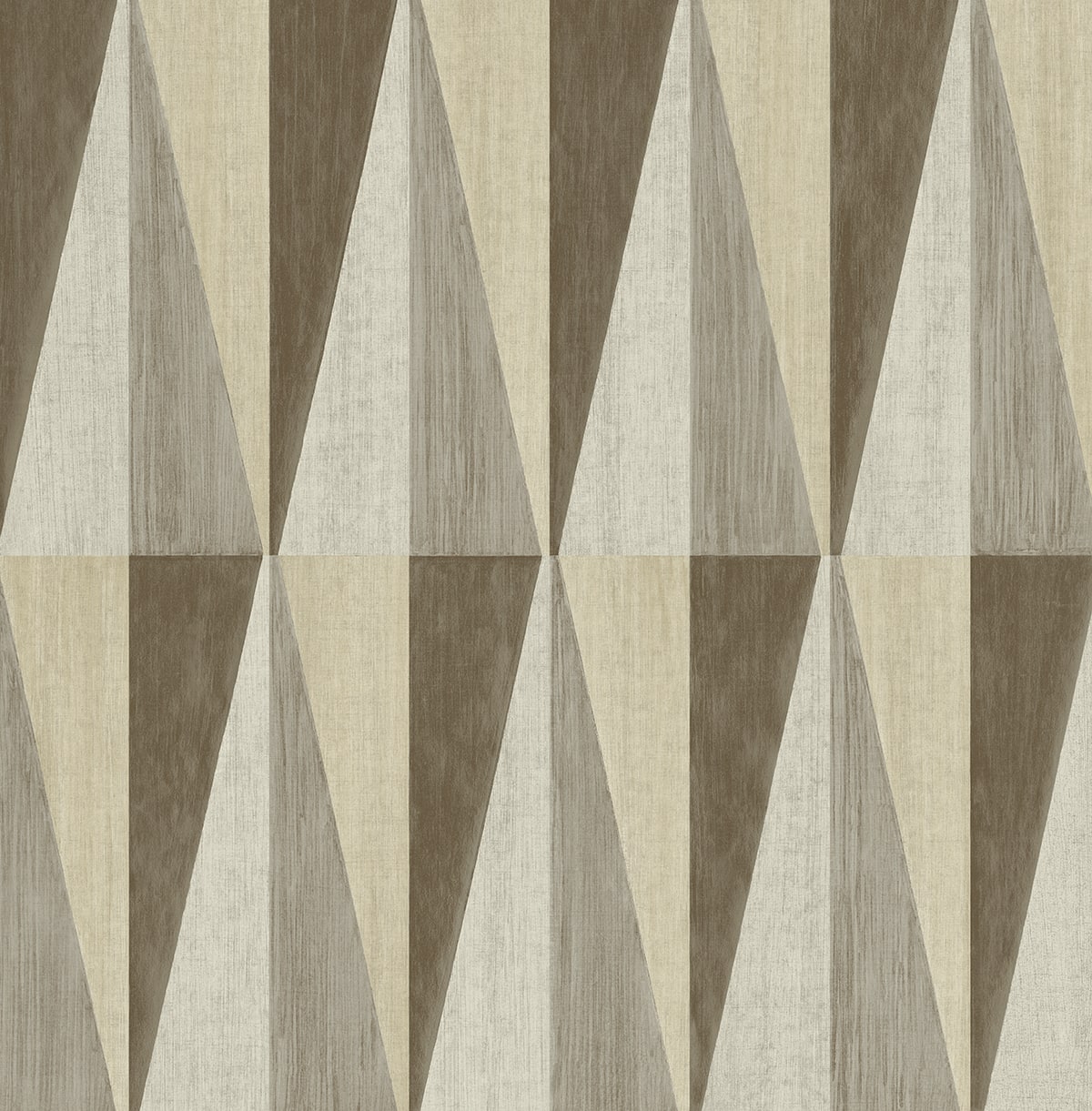 Pieced Diamonds Peel and Stick wallpaper in cafe color - pattern number HG11507 - by NextWall in the Peel and Stick Wallpaper by Harry and Grace 4 collection