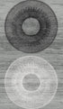 Large Circle Peel and Stick wallpaper in monochrome color - pattern number HG11600 - by NextWall in the Peel and Stick Wallpaper by Harry and Grace 4 collection