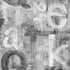 Graphic Letters Peel and Stick wallpaper in ash color - pattern number HG12000 - by NextWall in the Peel and Stick Wallpaper by Harry and Grace 4 collection