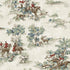 Horse Race Peel and Stick wallpaper in bluestone and garnet color - pattern number HG13802 - by NextWall in the Peel and Stick Wallpaper by Harry and Grace 5 collection