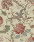 Jacobean Trail Peel and Stick Wallpaper in pine & rosewood color - pattern number HG14201 - by NextWall in the Peel and Stick Wallpaper by Harry and Grace 6 collection
