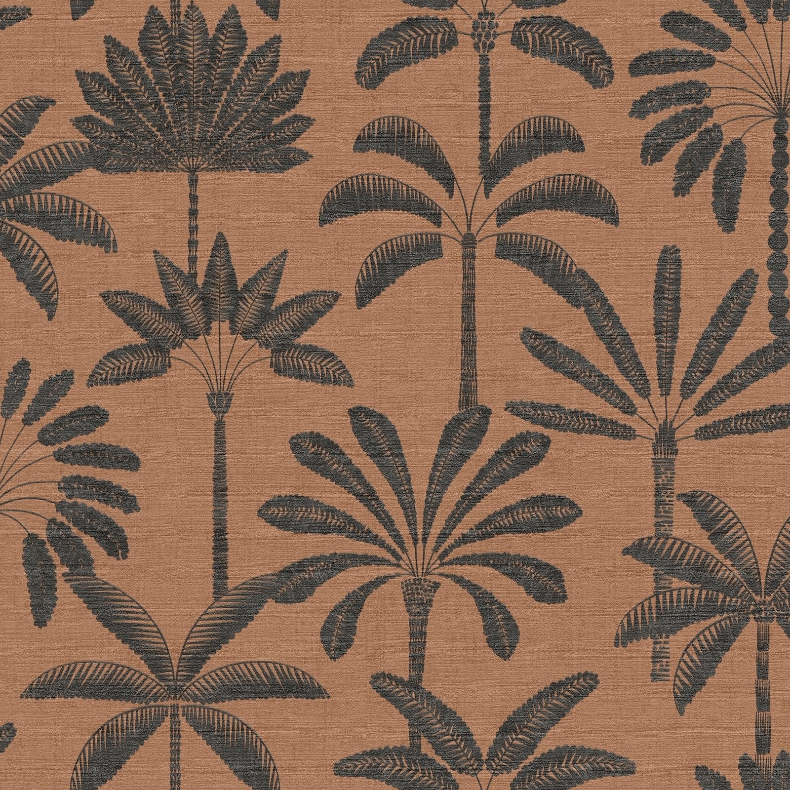 Tree Leaf Wallpaper in Orange color - pattern number HV41088 - by Galerie in the Havana 2 collection