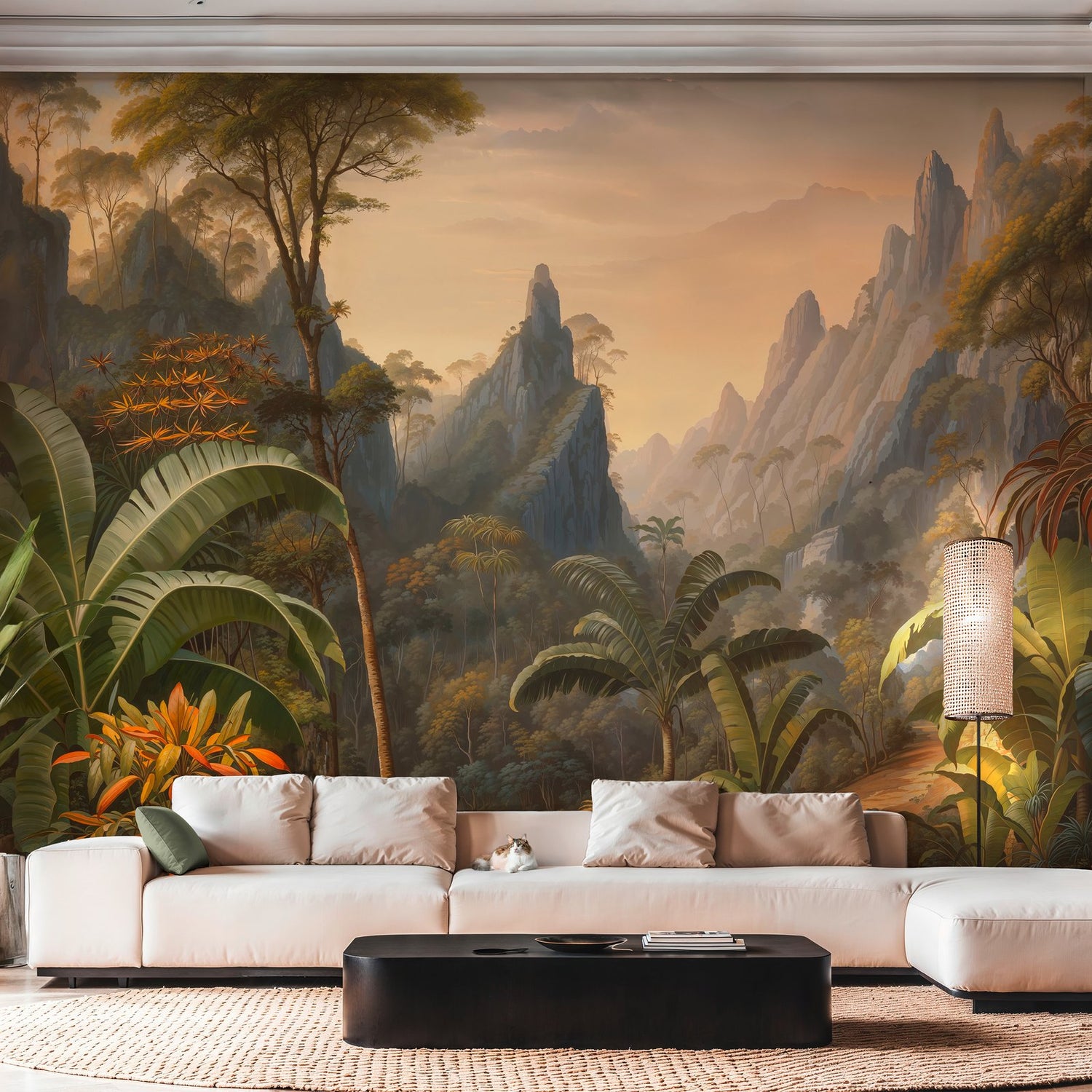 Motif 7 Panel Mural in Multi-coloured color - pattern number HV41106M - by Galerie in the Havana 2 collection