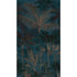 Tree Leaf 3 Panel Mural in Blue color - pattern number HV41111M - by Galerie in the Havana 2 collection