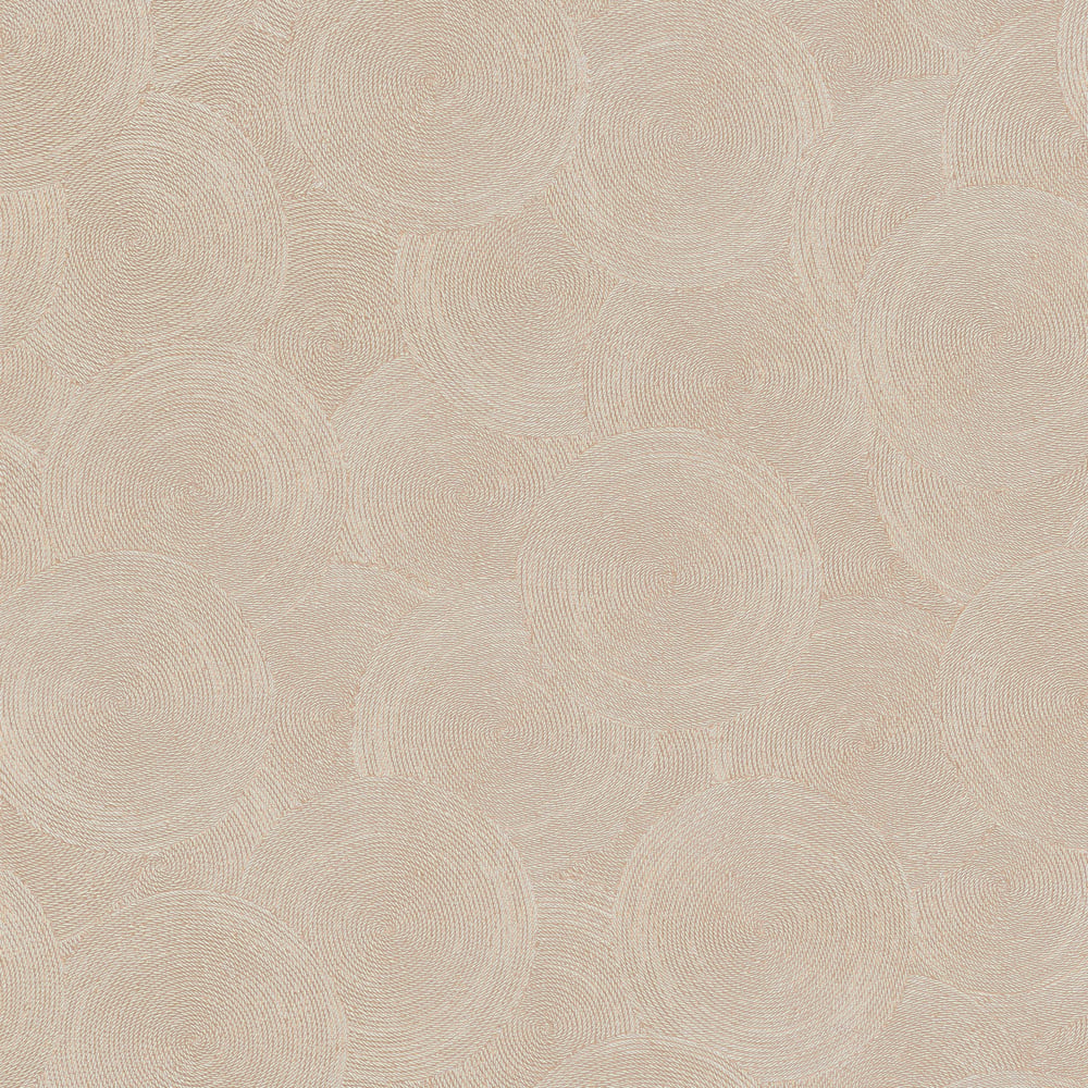 Stone Circles Motif Wallpaper in Bronze Brown color - pattern number HY82133 - by Galerie in the Hygge Home collection