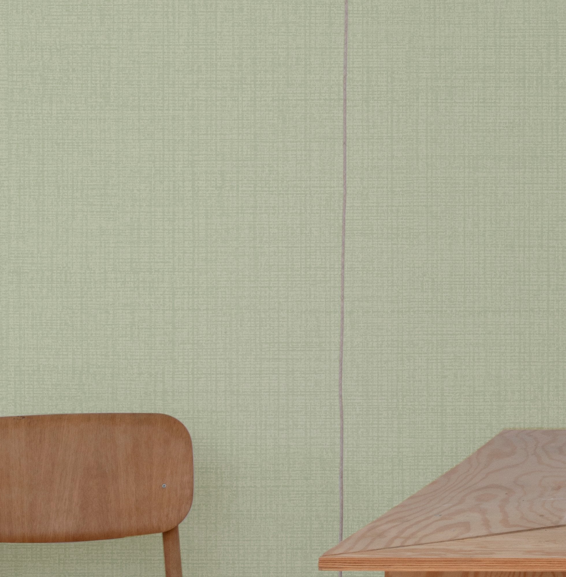 Textile Plain Wallpaper in green color - pattern number GDIC1013 - by Grandeco in the Little Dreamers collection