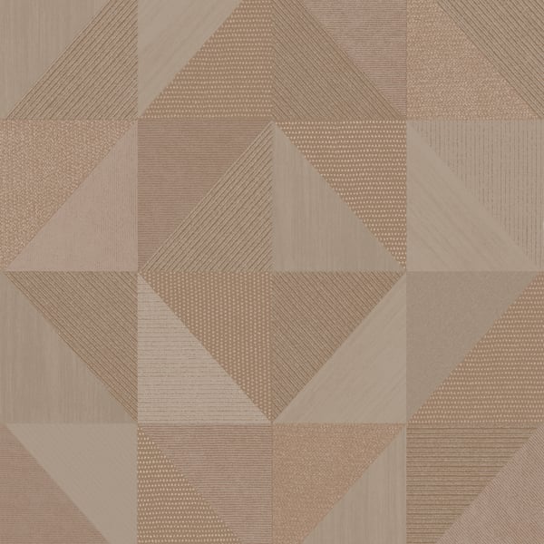 Geometrico Congo wallpaper in rame color - pattern number IT32414 - by Galerie in the Italian Textures 4 collection