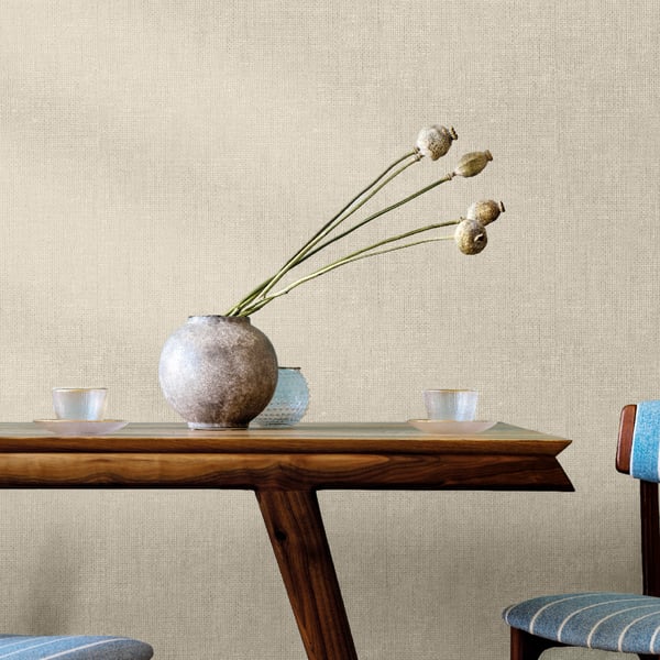 Intreccio Congo wallpaper in beige color - pattern number IT32463 - by Galerie in the Italian Textures 4 collection