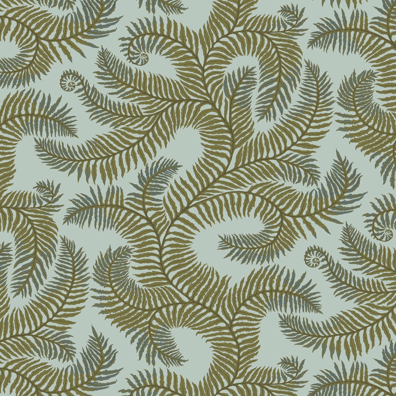 Bombes Fernery Wallpaper in olive &amp; celadon color - pattern number JMW1001.11.0 - by Kravet in the Josephine Munsey Portfolio I collection