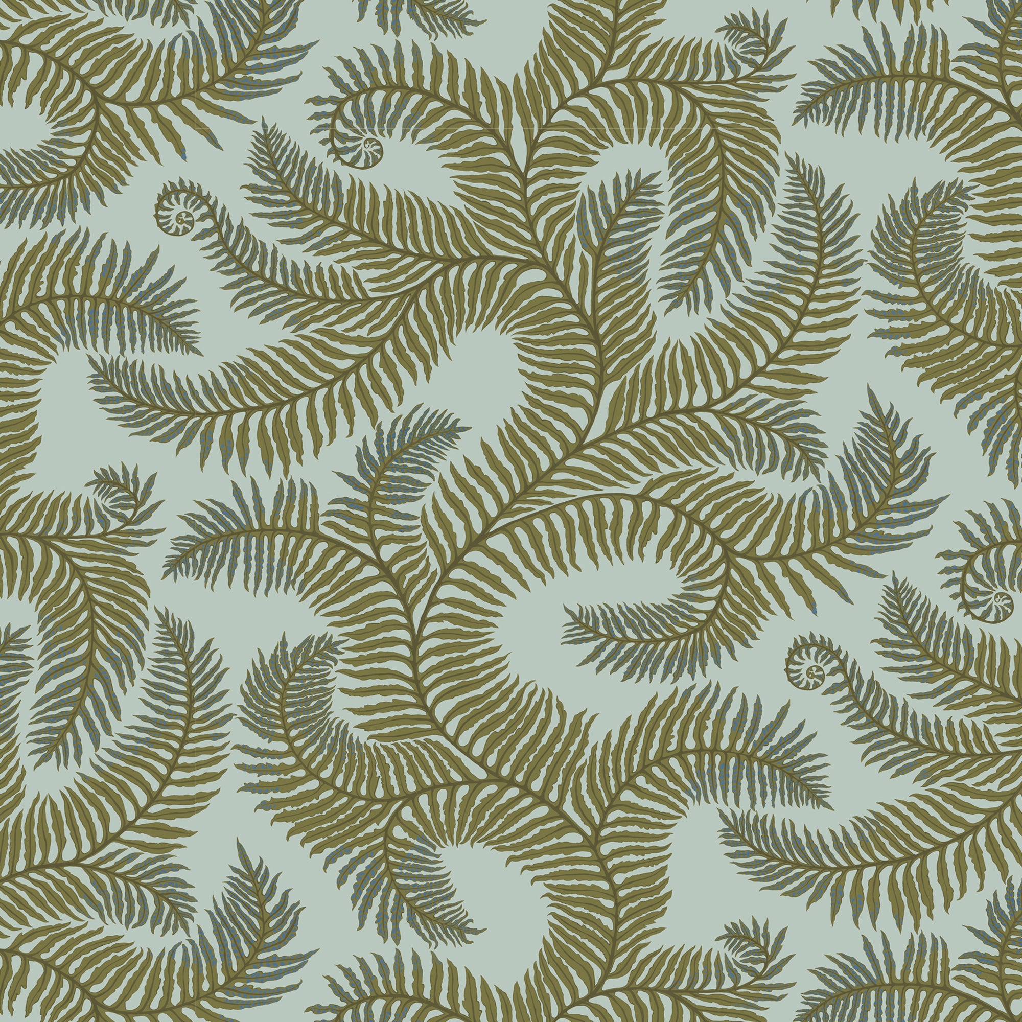 Bombes Fernery Wallpaper in olive &amp; celadon color - pattern number JMW1001.11.0 - by Kravet in the Josephine Munsey Portfolio I collection