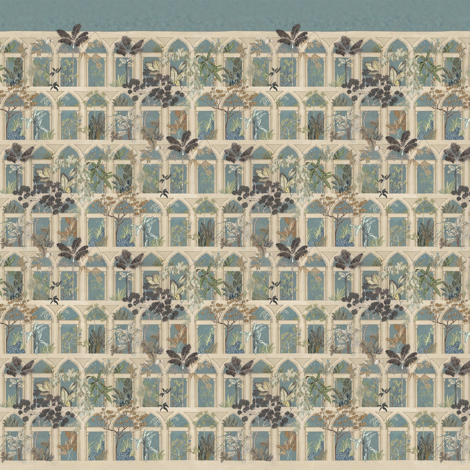 Abandoned Arches Mural in beige color - pattern number JMW1005.01.0 - by Kravet in the Josephine Munsey Portfolio I collection