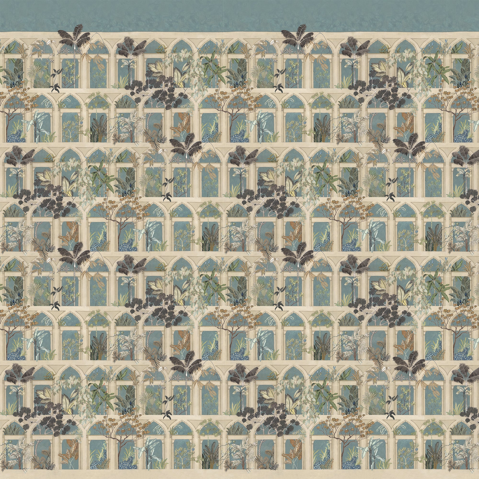 Abandoned Arches Mural in beige color - pattern number JMW1005.01.0 - by Kravet in the Josephine Munsey Portfolio I collection