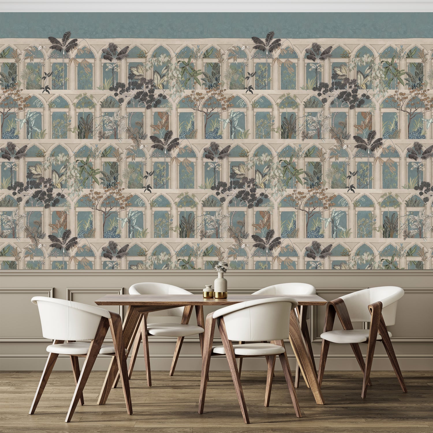 Abandoned Arches Mural in beige color - pattern number JMW1005.01.0 - by Kravet in the Josephine Munsey Portfolio I collection