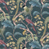 Living Branches Wallpaper in dark teal, yellow & olive color - pattern number JMW1006.02.0 - by Kravet in the Josephine Munsey Portfolio I collection