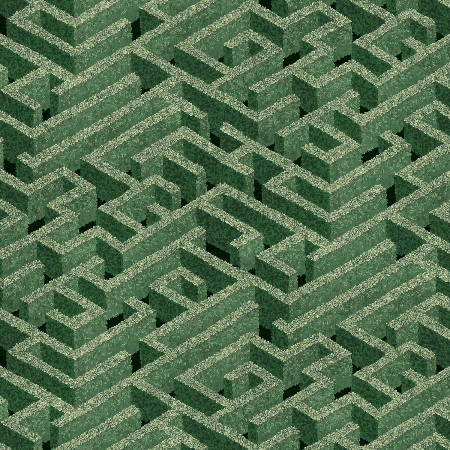Labyrinth Wallpaper in green color - pattern number JMW1007.11.0 - by Kravet in the Josephine Munsey Portfolio I collection