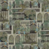 Peacock Arches Wallpaper in mushroom grey color - pattern number JMW1011.11.0 - by Kravet in the Josephine Munsey Portfolio I collection