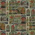 Peacock Arches Wallpaper in terracotta color - pattern number JMW1011.41.0 - by Kravet in the Josephine Munsey Portfolio I collection