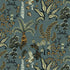 Woodland Floor Wallpaper in petrol & sage color - pattern number JMW1012.21.0 - by Kravet in the Josephine Munsey Portfolio I collection