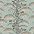 Palm Stripe Wallpaper in radmoor blue color - pattern number JMW1015.01.0 - by Kravet in the Josephine Munsey Portfolio II collection