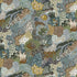 Whimsical Clumps Wallpaper in olive, brown & blue color - pattern number JMW1019.11.0 - by Kravet in the Josephine Munsey Portfolio II collection