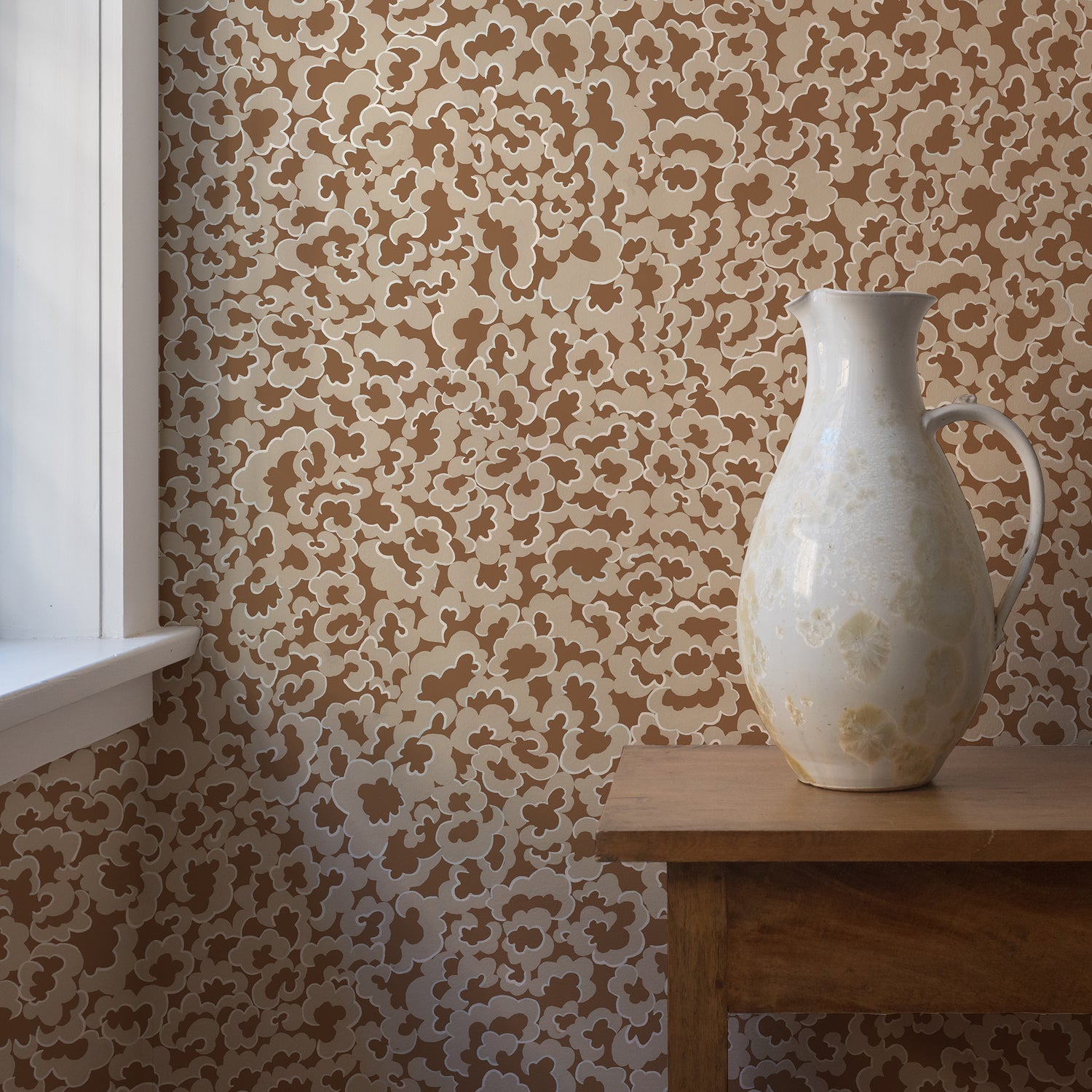 Clouds Wallpaper in alma color - pattern number JMW1021.01.0 - by Kravet in the Josephine Munsey Portfolio II collection