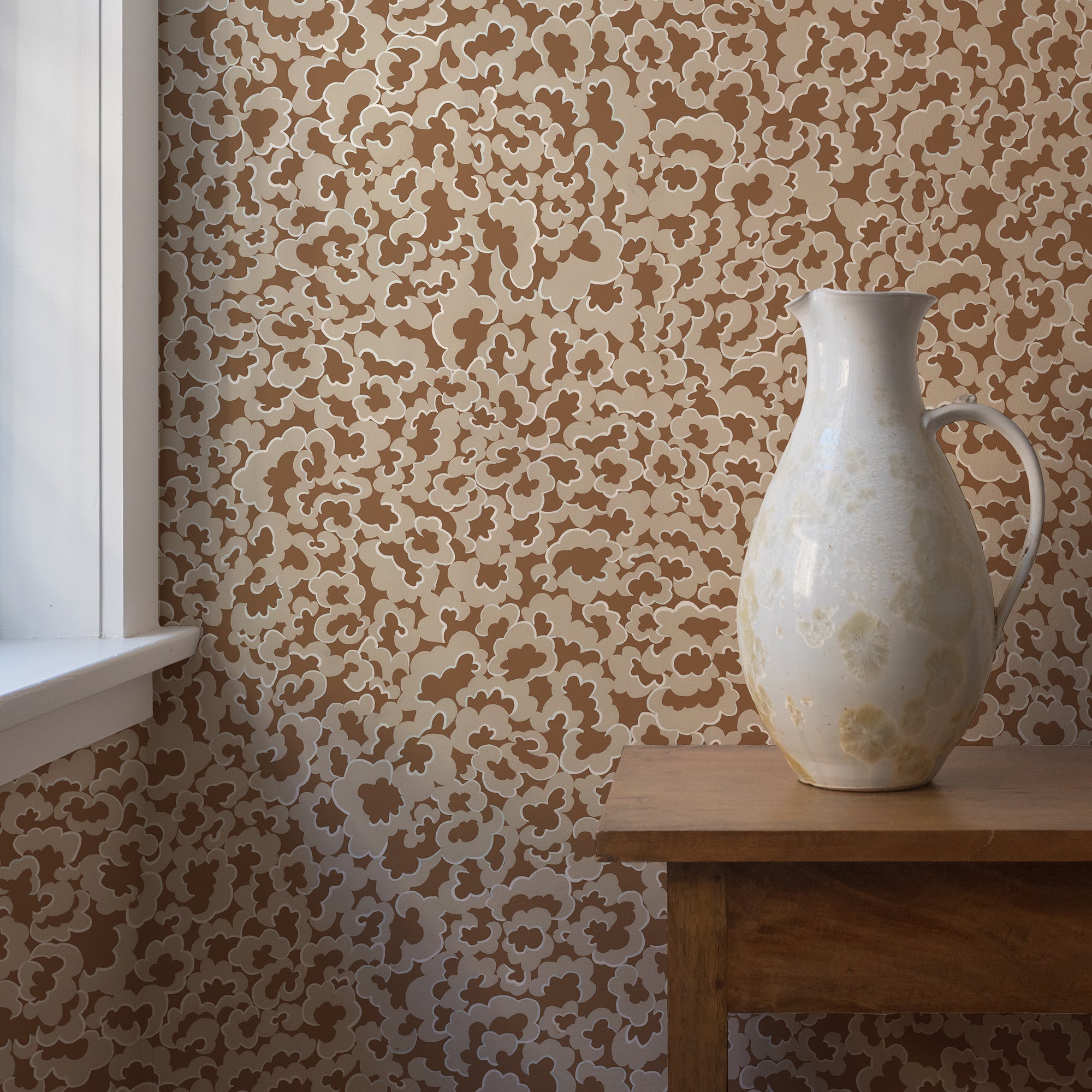 Clouds Wallpaper in alma color - pattern number JMW1021.01.0 - by Kravet in the Josephine Munsey Portfolio II collection