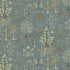 Cynthia Wallpaper in mid blue and olive color - pattern number JMW1023.21.0 - by Kravet in the Josephine Munsey Portfolio II collection