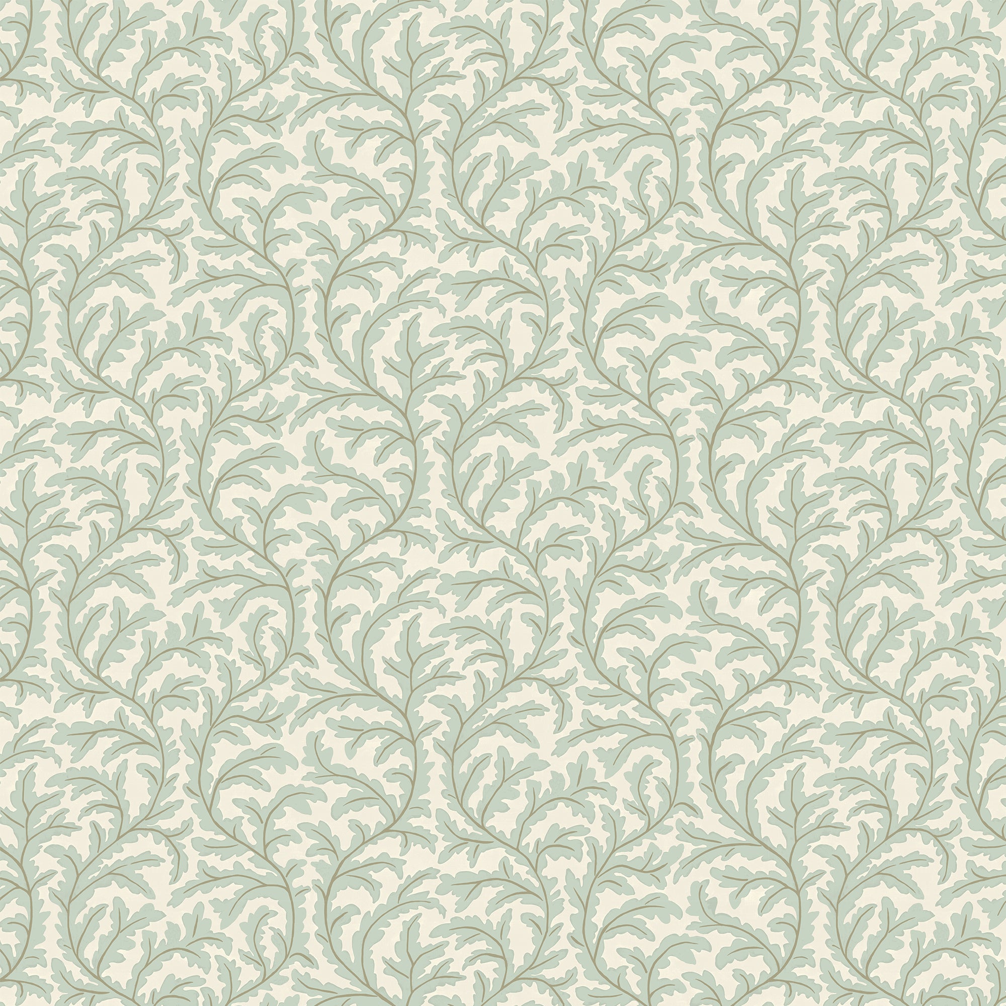 Frond Ogee Wallpaper in radmoor blue and clarke white color - pattern number JMW1025.31.0 - by Kravet in the Josephine Munsey Maitland collection