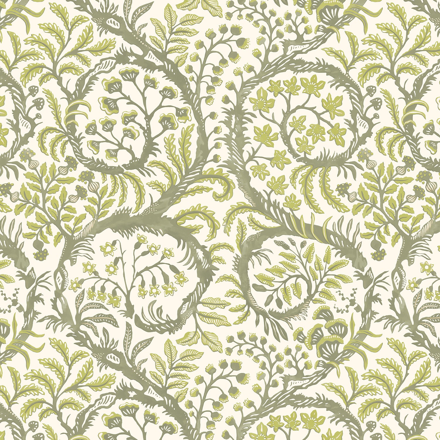 Butterrow Wallpaper in green color - pattern number JMW1031.21.0 - by Kravet in the Josephine Munsey Maitland collection