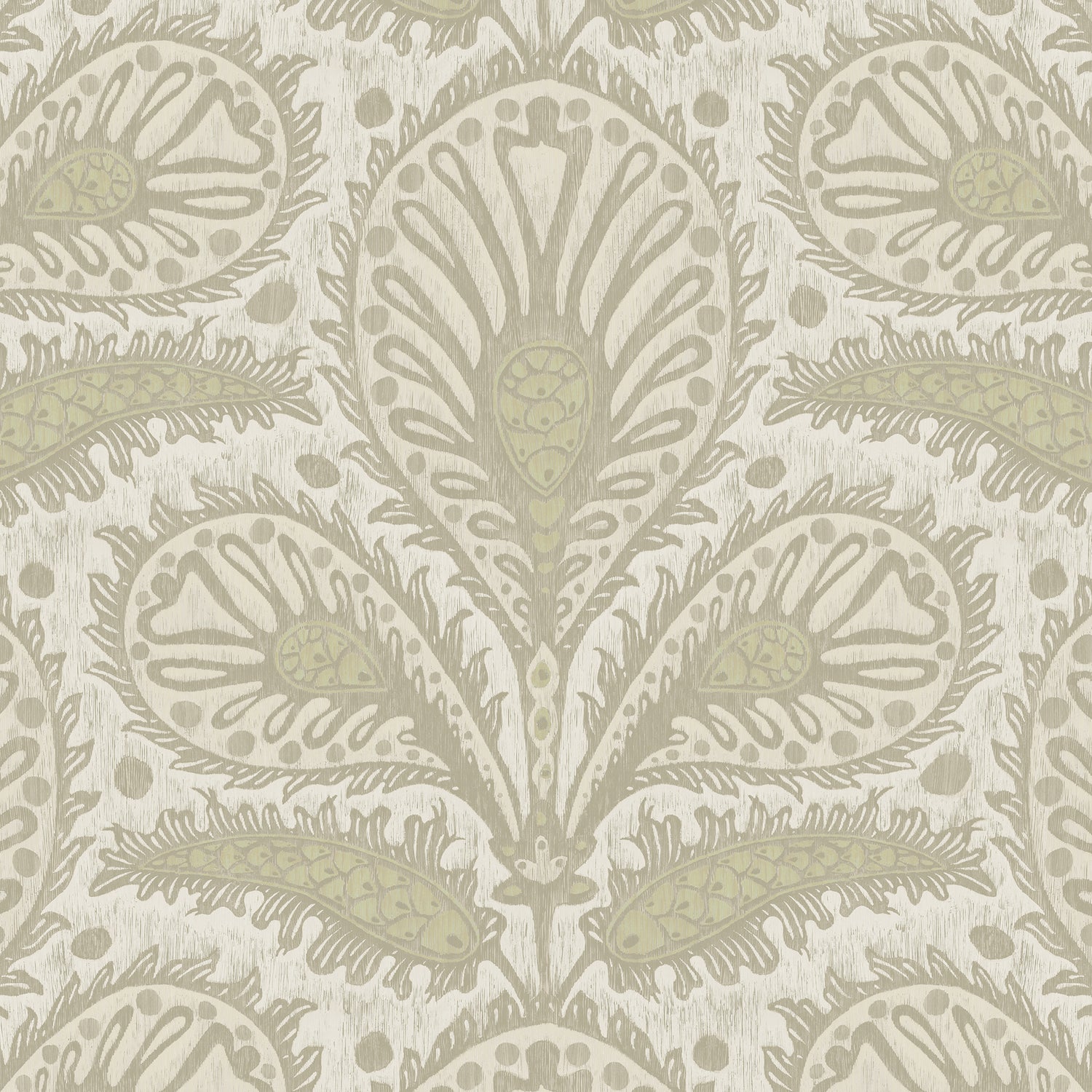 Ikat Clover Wallpaper in sage color - pattern number JMW1034.11.0 - by Kravet in the Josephine Munsey Juniper collection