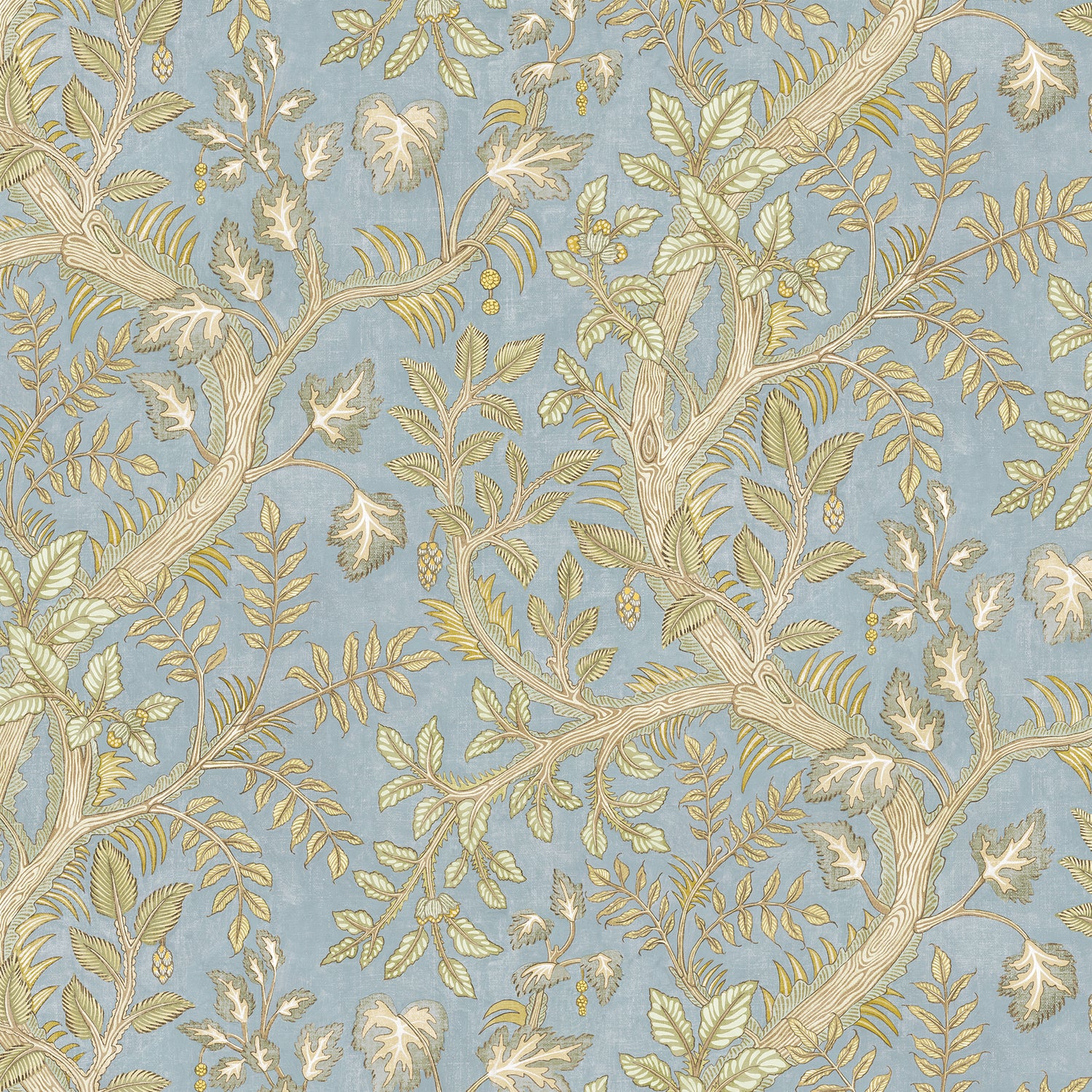 Hedgerow Wallpaper in light blue color - pattern number JMW1036.11.0 - by Kravet in the Josephine Munsey Juniper collection